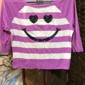 Justice slime face top